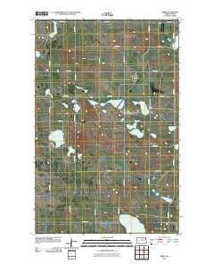 Orrin North Dakota Historical topographic map, 1:24000 scale, 7.5 X 7.5 Minute, Year 2011