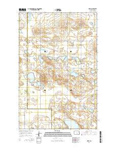 Orrin North Dakota Current topographic map, 1:24000 scale, 7.5 X 7.5 Minute, Year 2014