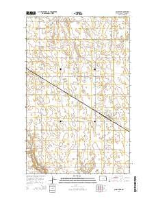 Osnabrock North Dakota Current topographic map, 1:24000 scale, 7.5 X 7.5 Minute, Year 2014