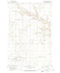 Osnabrock SW North Dakota Historical topographic map, 1:24000 scale, 7.5 X 7.5 Minute, Year 1972