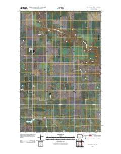 Osnabrock SW North Dakota Historical topographic map, 1:24000 scale, 7.5 X 7.5 Minute, Year 2011