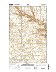 Osnabrock SW North Dakota Current topographic map, 1:24000 scale, 7.5 X 7.5 Minute, Year 2014