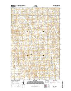 Otter Creek North Dakota Current topographic map, 1:24000 scale, 7.5 X 7.5 Minute, Year 2014
