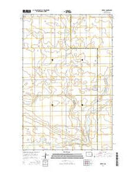 Overly North Dakota Current topographic map, 1:24000 scale, 7.5 X 7.5 Minute, Year 2014