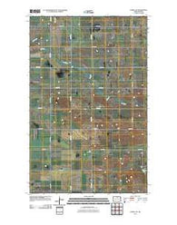 Overly SE North Dakota Historical topographic map, 1:24000 scale, 7.5 X 7.5 Minute, Year 2011