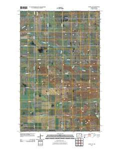 Overly SE North Dakota Historical topographic map, 1:24000 scale, 7.5 X 7.5 Minute, Year 2011
