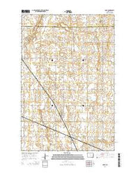 Page North Dakota Current topographic map, 1:24000 scale, 7.5 X 7.5 Minute, Year 2014