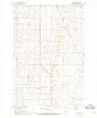 Page SE North Dakota Historical topographic map, 1:24000 scale, 7.5 X 7.5 Minute, Year 1967