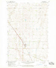 Page North Dakota Historical topographic map, 1:24000 scale, 7.5 X 7.5 Minute, Year 1967