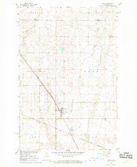 Page North Dakota Historical topographic map, 1:24000 scale, 7.5 X 7.5 Minute, Year 1967