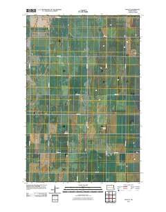 Page SE North Dakota Historical topographic map, 1:24000 scale, 7.5 X 7.5 Minute, Year 2011
