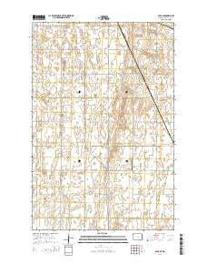 Page SE North Dakota Current topographic map, 1:24000 scale, 7.5 X 7.5 Minute, Year 2014