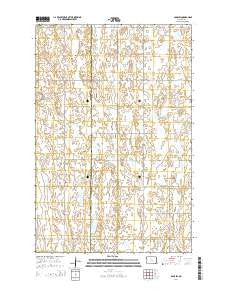 Page SW North Dakota Current topographic map, 1:24000 scale, 7.5 X 7.5 Minute, Year 2014
