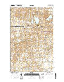 Palermo North Dakota Current topographic map, 1:24000 scale, 7.5 X 7.5 Minute, Year 2014