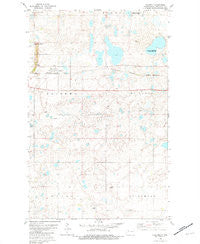 Palermo North Dakota Historical topographic map, 1:24000 scale, 7.5 X 7.5 Minute, Year 1981