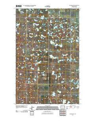Palermo NE North Dakota Historical topographic map, 1:24000 scale, 7.5 X 7.5 Minute, Year 2011