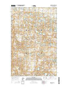 Palermo NE North Dakota Current topographic map, 1:24000 scale, 7.5 X 7.5 Minute, Year 2014