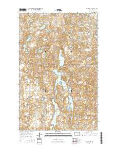 Palermo NW North Dakota Current topographic map, 1:24000 scale, 7.5 X 7.5 Minute, Year 2014
