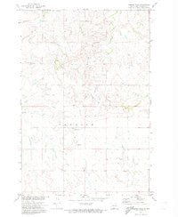 Pamplin Hills North Dakota Historical topographic map, 1:24000 scale, 7.5 X 7.5 Minute, Year 1971