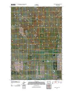 Pamplin Hills North Dakota Historical topographic map, 1:24000 scale, 7.5 X 7.5 Minute, Year 2011