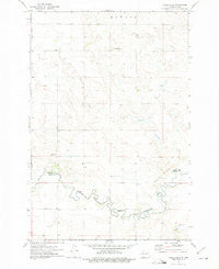 Parks Hills North Dakota Historical topographic map, 1:24000 scale, 7.5 X 7.5 Minute, Year 1972