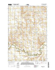 Parks Hills North Dakota Current topographic map, 1:24000 scale, 7.5 X 7.5 Minute, Year 2014