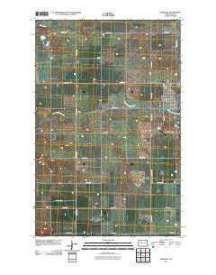Parshall North Dakota Historical topographic map, 1:24000 scale, 7.5 X 7.5 Minute, Year 2011