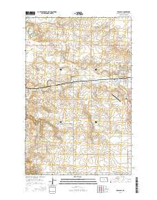 Parshall North Dakota Current topographic map, 1:24000 scale, 7.5 X 7.5 Minute, Year 2014