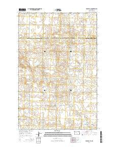 Parshall SE North Dakota Current topographic map, 1:24000 scale, 7.5 X 7.5 Minute, Year 2014