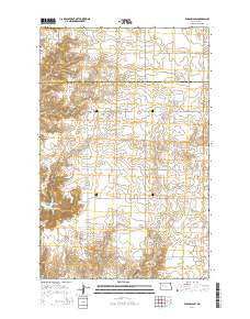 Parshall SW North Dakota Current topographic map, 1:24000 scale, 7.5 X 7.5 Minute, Year 2014