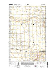 Paulson North Dakota Current topographic map, 1:24000 scale, 7.5 X 7.5 Minute, Year 2014