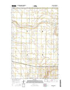 Paulson North Dakota Current topographic map, 1:24000 scale, 7.5 X 7.5 Minute, Year 2014