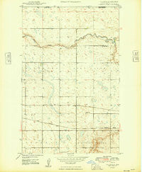 Paulson North Dakota Historical topographic map, 1:24000 scale, 7.5 X 7.5 Minute, Year 1949