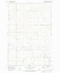 Pearl Butte NW North Dakota Historical topographic map, 1:24000 scale, 7.5 X 7.5 Minute, Year 1974
