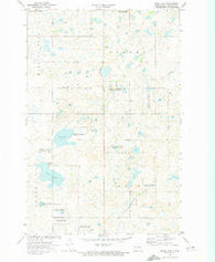 Pearl Lake North Dakota Historical topographic map, 1:24000 scale, 7.5 X 7.5 Minute, Year 1972