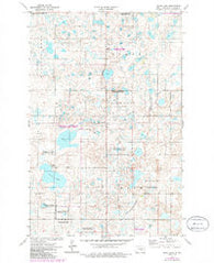 Pearl Lake North Dakota Historical topographic map, 1:24000 scale, 7.5 X 7.5 Minute, Year 1972