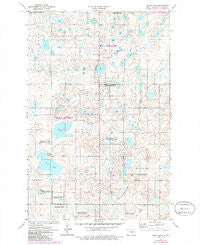 Pearl Lake North Dakota Historical topographic map, 1:24000 scale, 7.5 X 7.5 Minute, Year 1972
