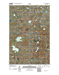 Pearl Lake North Dakota Historical topographic map, 1:24000 scale, 7.5 X 7.5 Minute, Year 2011
