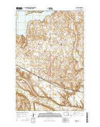 Pekin North Dakota Current topographic map, 1:24000 scale, 7.5 X 7.5 Minute, Year 2014