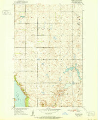 Pekin NE North Dakota Historical topographic map, 1:24000 scale, 7.5 X 7.5 Minute, Year 1951