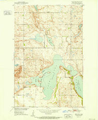 Pekin NW North Dakota Historical topographic map, 1:24000 scale, 7.5 X 7.5 Minute, Year 1951