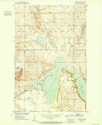Pekin NW North Dakota Historical topographic map, 1:24000 scale, 7.5 X 7.5 Minute, Year 1951
