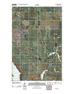 Pekin NE North Dakota Historical topographic map, 1:24000 scale, 7.5 X 7.5 Minute, Year 2011