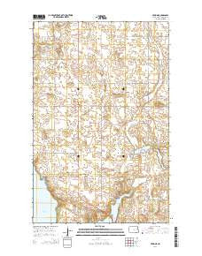 Pekin NE North Dakota Current topographic map, 1:24000 scale, 7.5 X 7.5 Minute, Year 2014