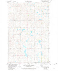 Pelican Lake SE North Dakota Historical topographic map, 1:24000 scale, 7.5 X 7.5 Minute, Year 1981