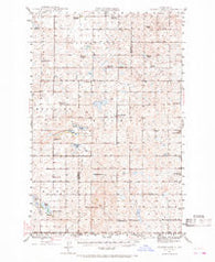 Pelican Lake North Dakota Historical topographic map, 1:62500 scale, 15 X 15 Minute, Year 1945