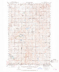 Pelican Lake North Dakota Historical topographic map, 1:62500 scale, 15 X 15 Minute, Year 1945