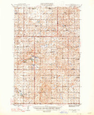 Pelican Lake North Dakota Historical topographic map, 1:62500 scale, 15 X 15 Minute, Year 1947