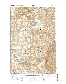 Pelican Lake North Dakota Current topographic map, 1:24000 scale, 7.5 X 7.5 Minute, Year 2014