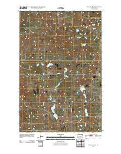Pelican Lake SE North Dakota Historical topographic map, 1:24000 scale, 7.5 X 7.5 Minute, Year 2011